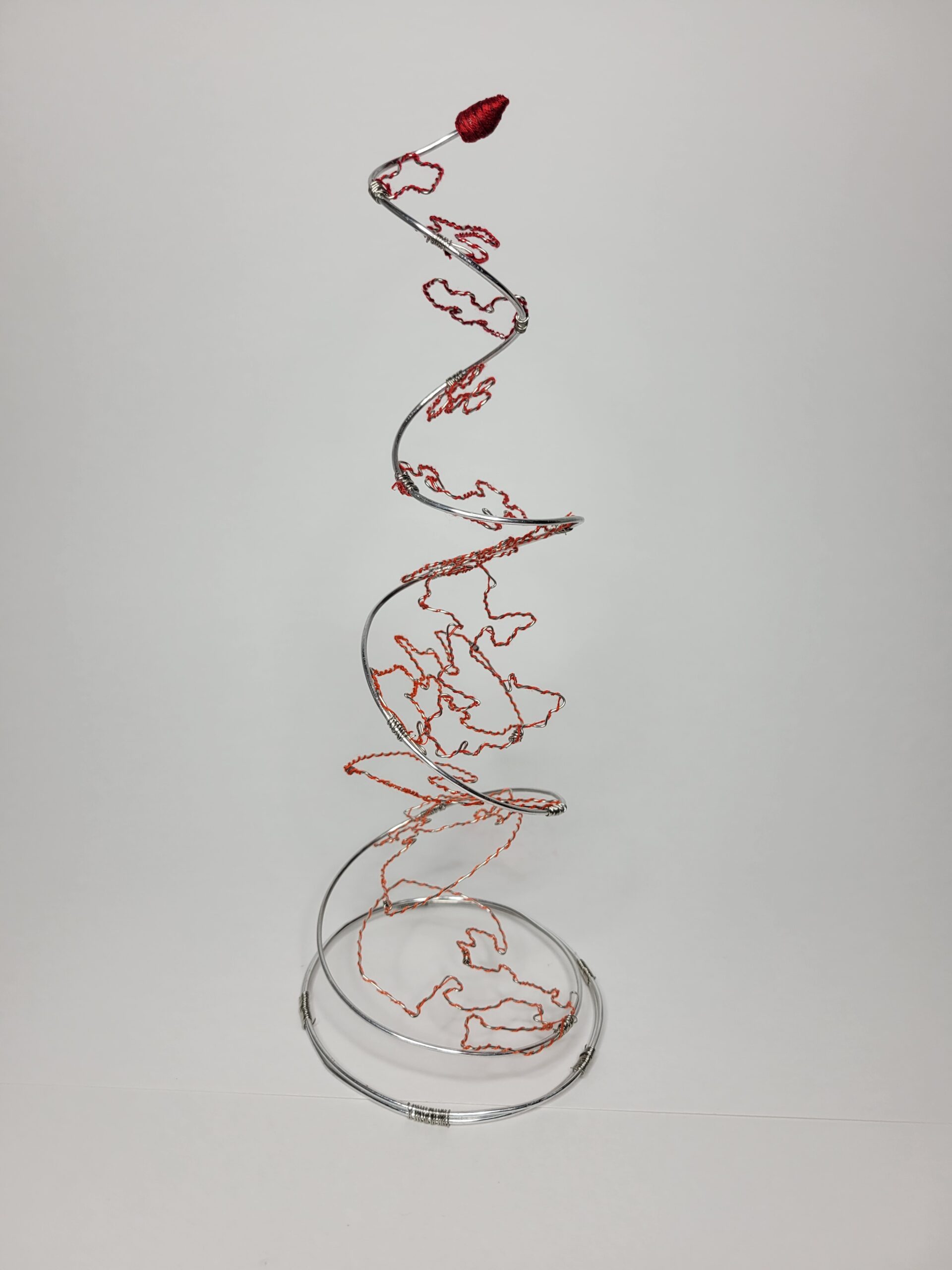 helix from water drops