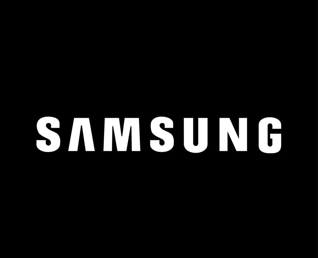samsung logo black white brand colors